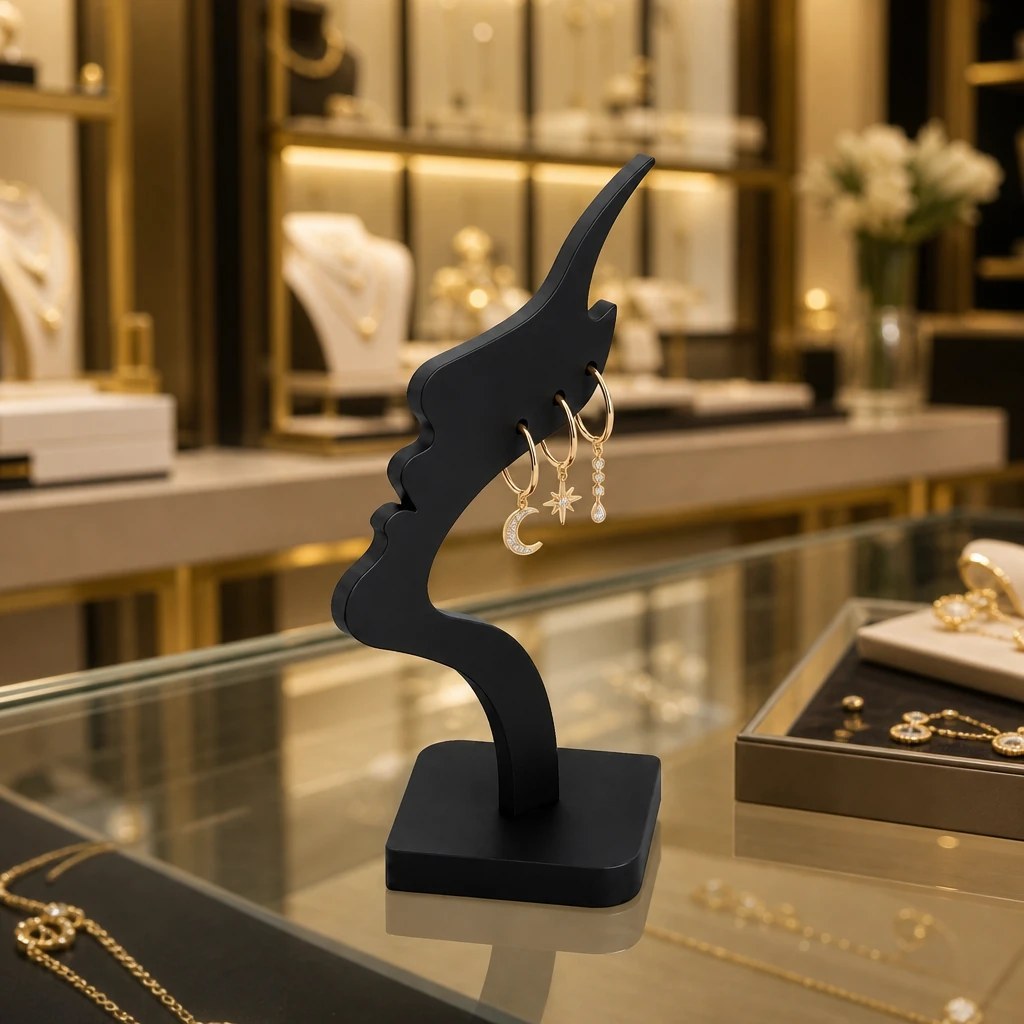 استند گوشواره طرح چهره